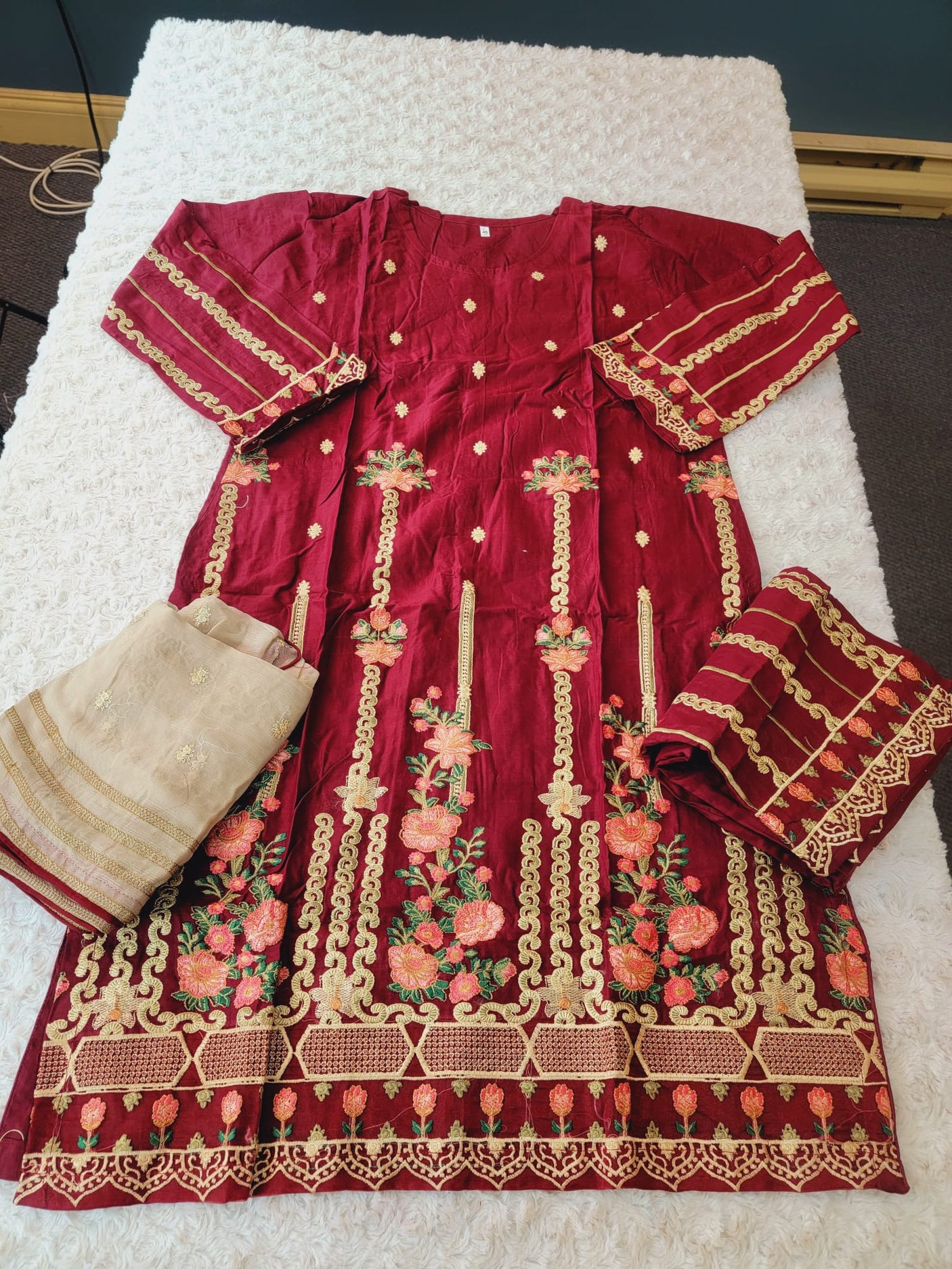 Pakistani Stitched Embroidery luxury  lawn Dresses Ready To Ship