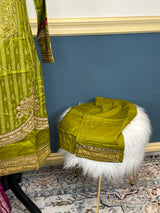 Pakistani linen Embroidered Salwar kameez Ready To Ship