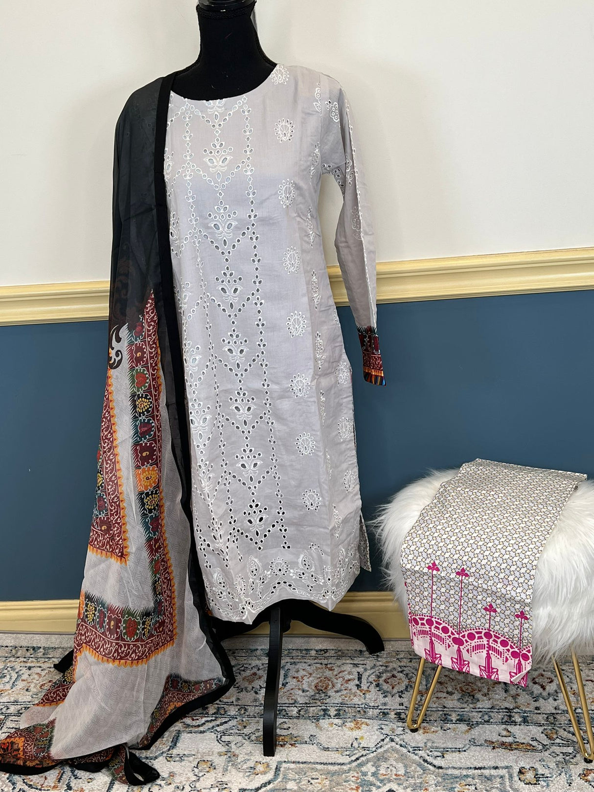 Luxury Embroidered lawn Ready To Ship