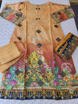 Pakistani Stitched lawn Embroidered Salwar kameez ready to ship