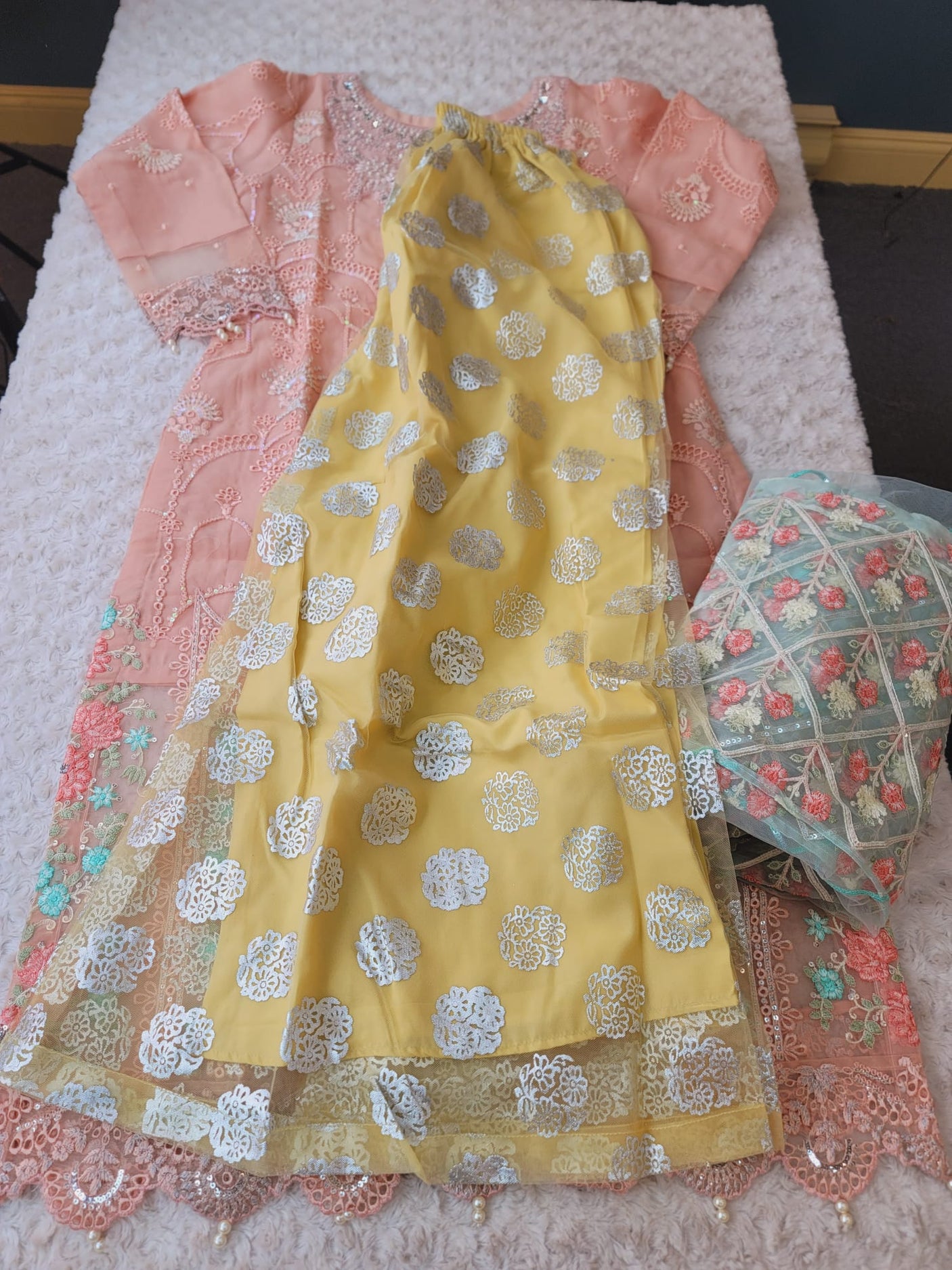 Pakistani Stitched Embroidery Party Wear Dresses Ready To Ship