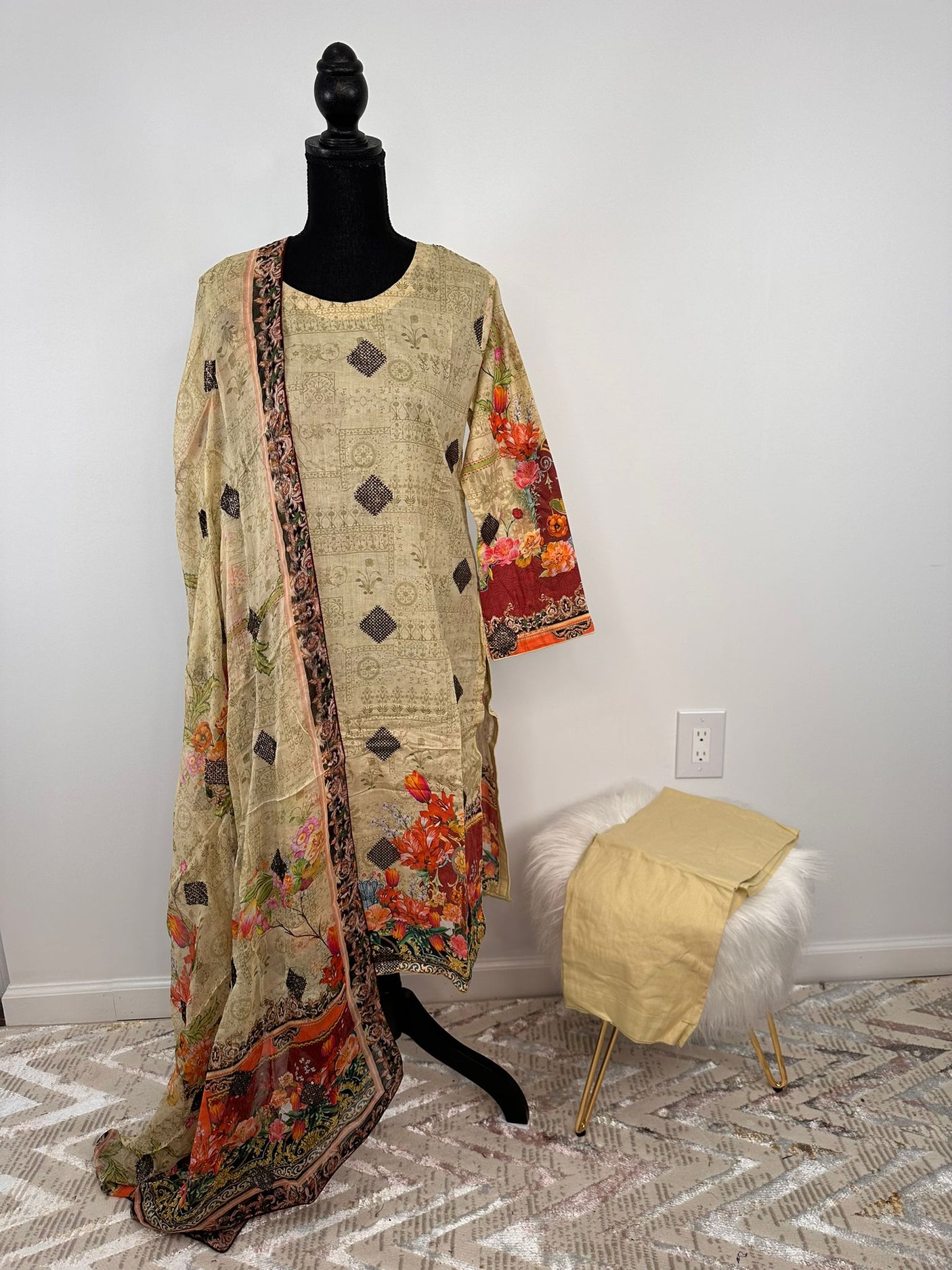 Pakistani Embroidered Lawn ready to ship