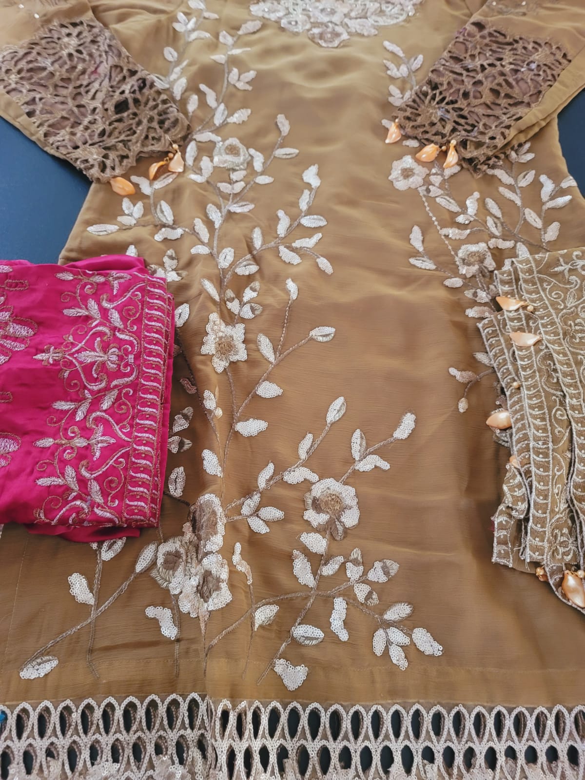 Pakistani Stitched Embroidery Party Wear Dresses Ready To Ship