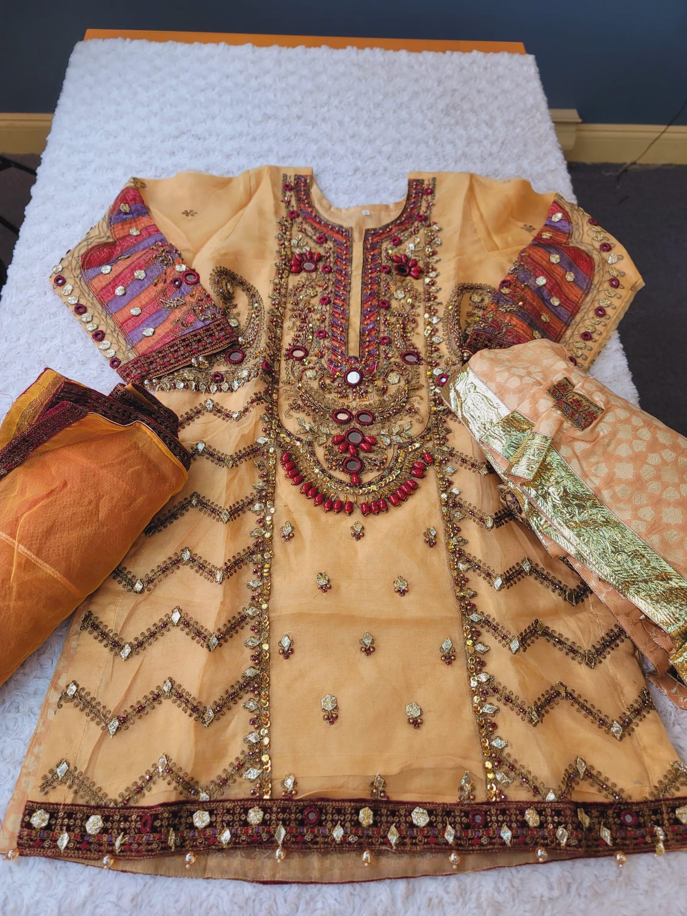 Pakistani Stitched Embroidery Party Wear Dresses Ready To Ship