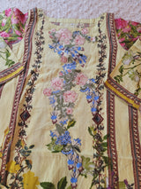 Indian Cotton Stitched Embroidery Suit Ready To Ship
