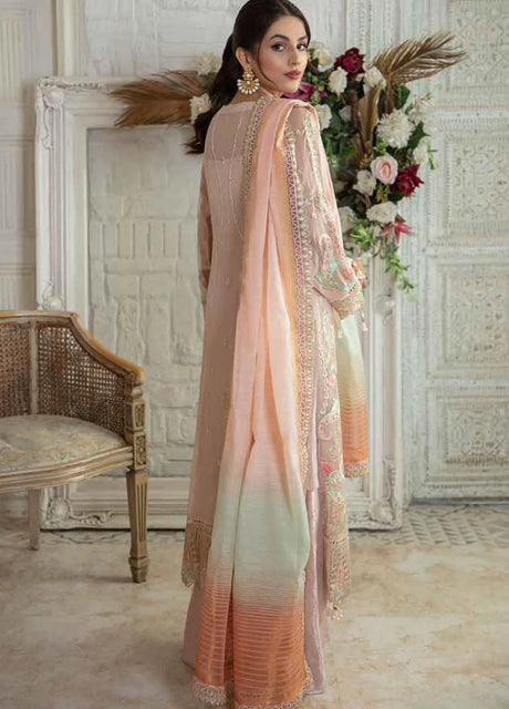 Emaan Adeel Embroidered Chiffon Suits