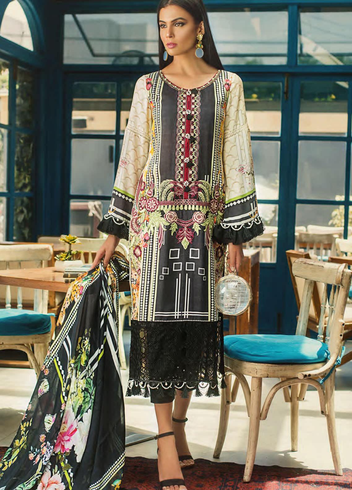 Erum Khan Embroidered Lawnr 100% Original