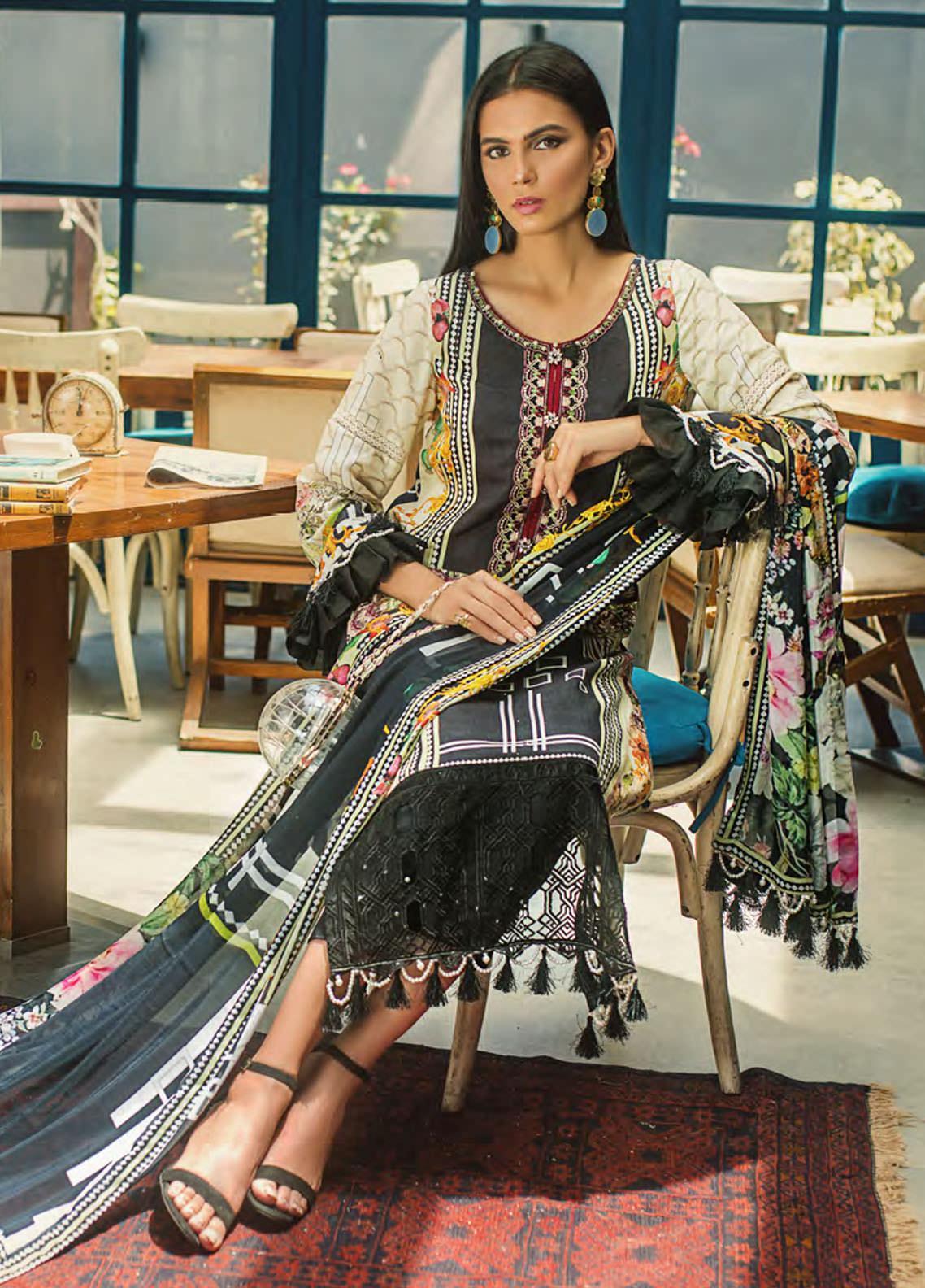 Erum Khan Embroidered Lawnr 100% Original