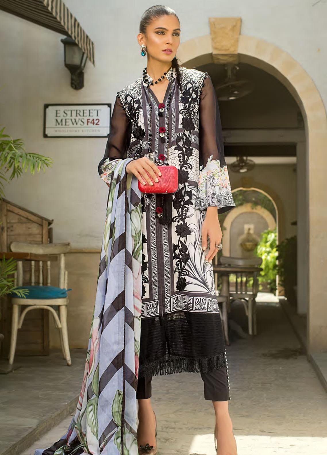 Erum Khan Embroidered  luxury Lawn 100% Original