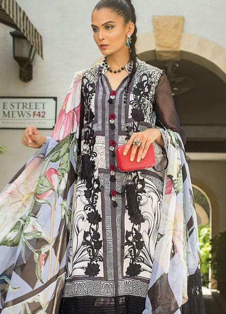 Erum Khan Embroidered  luxury Lawn 100% Original