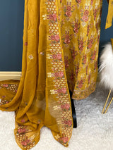 Pakistani Stitched Luxury Embroidered lawn Salwar kameez ready to ship