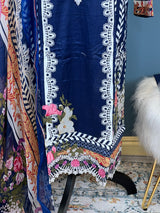 Pakistani Stitched Embroidered lawn Salwar kameez ready to ship