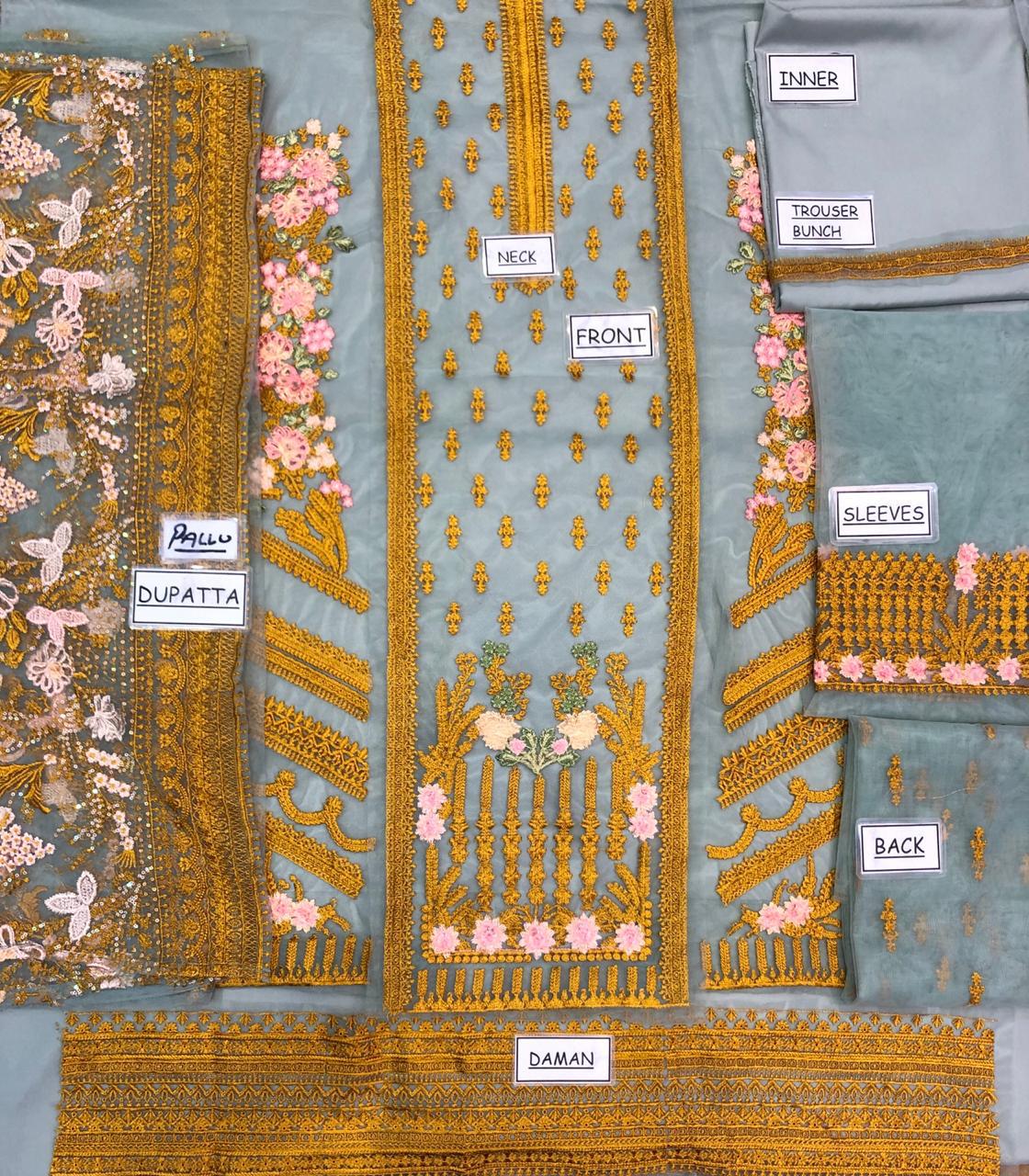 Pakistani Stitched Embroidery Party Wear Dresses Ready To Ship