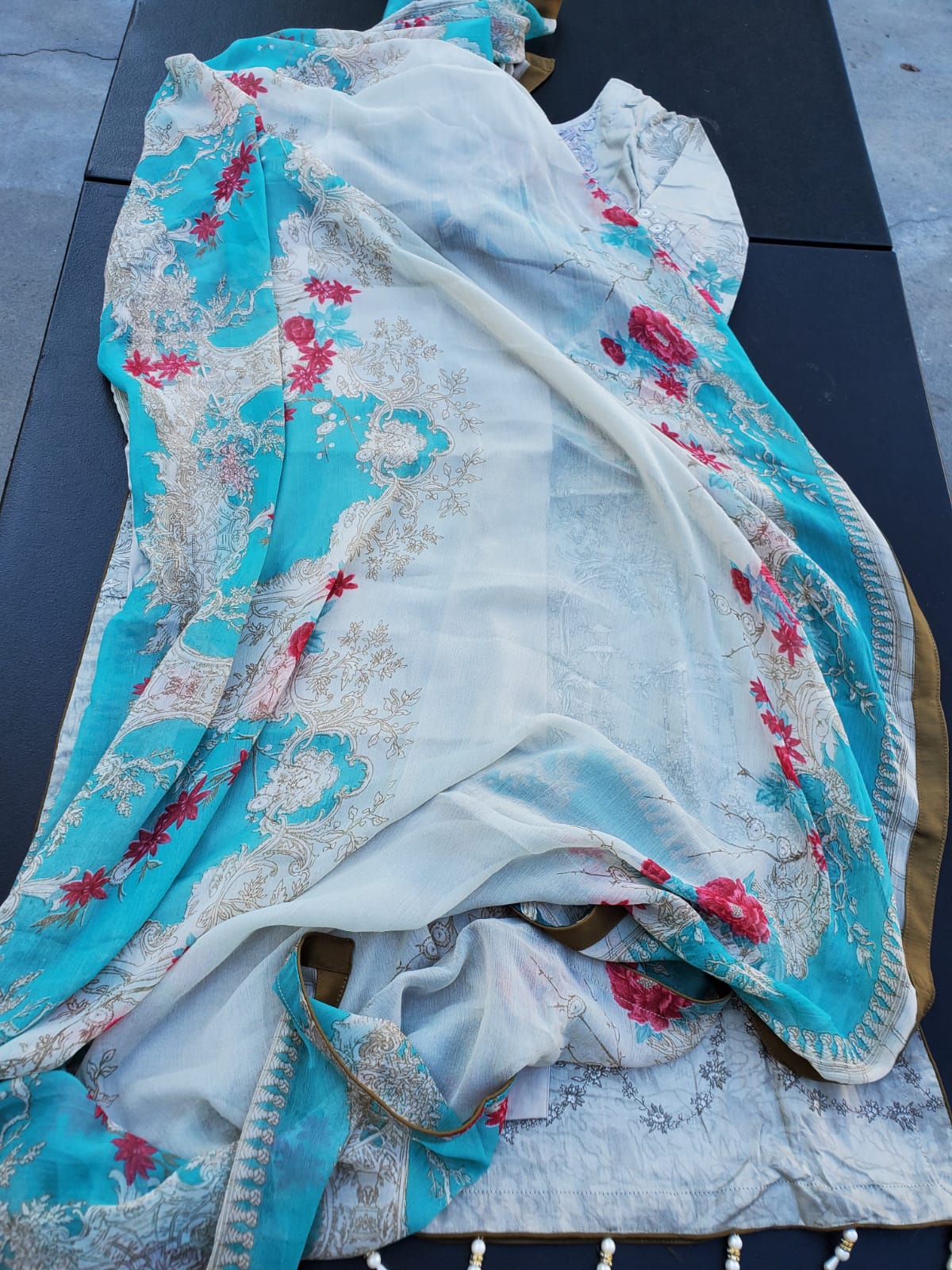 Pakistani Stitched Embroidery Lawn Suit Ready To Ship