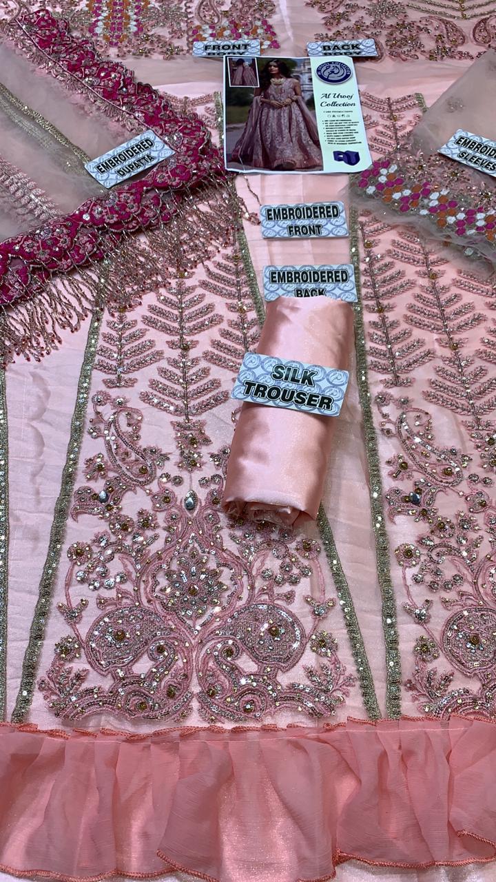 Pakistani Stitched Embroidery Party Wear Dresses Ready To Ship