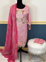 Pakistani Stitched Luxury Embroidered lawn Salwar kameez ready to ship