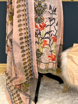 Indian Cotton Stitched Embroidery Suit Ready To Ship