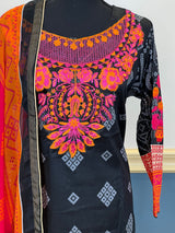 Pakistani Stitched lawn Embroidered Salwar kameez ready to ship