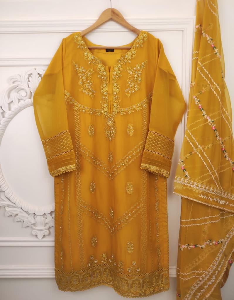 Chiffon 2 Piece Kurti Ready To Ship