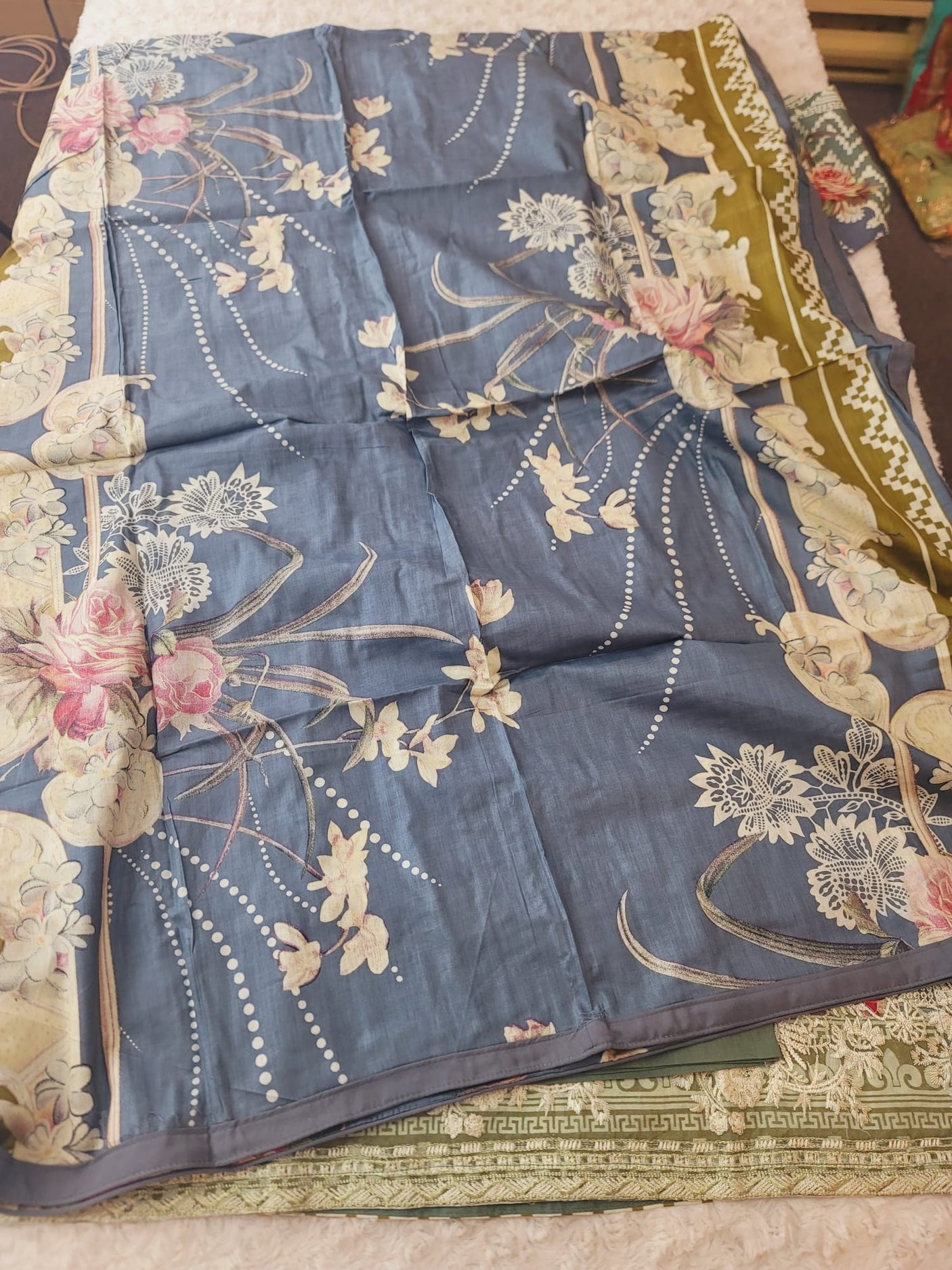 Pakistani Stitched lawn Embroidered Salwar kameez ready to ship