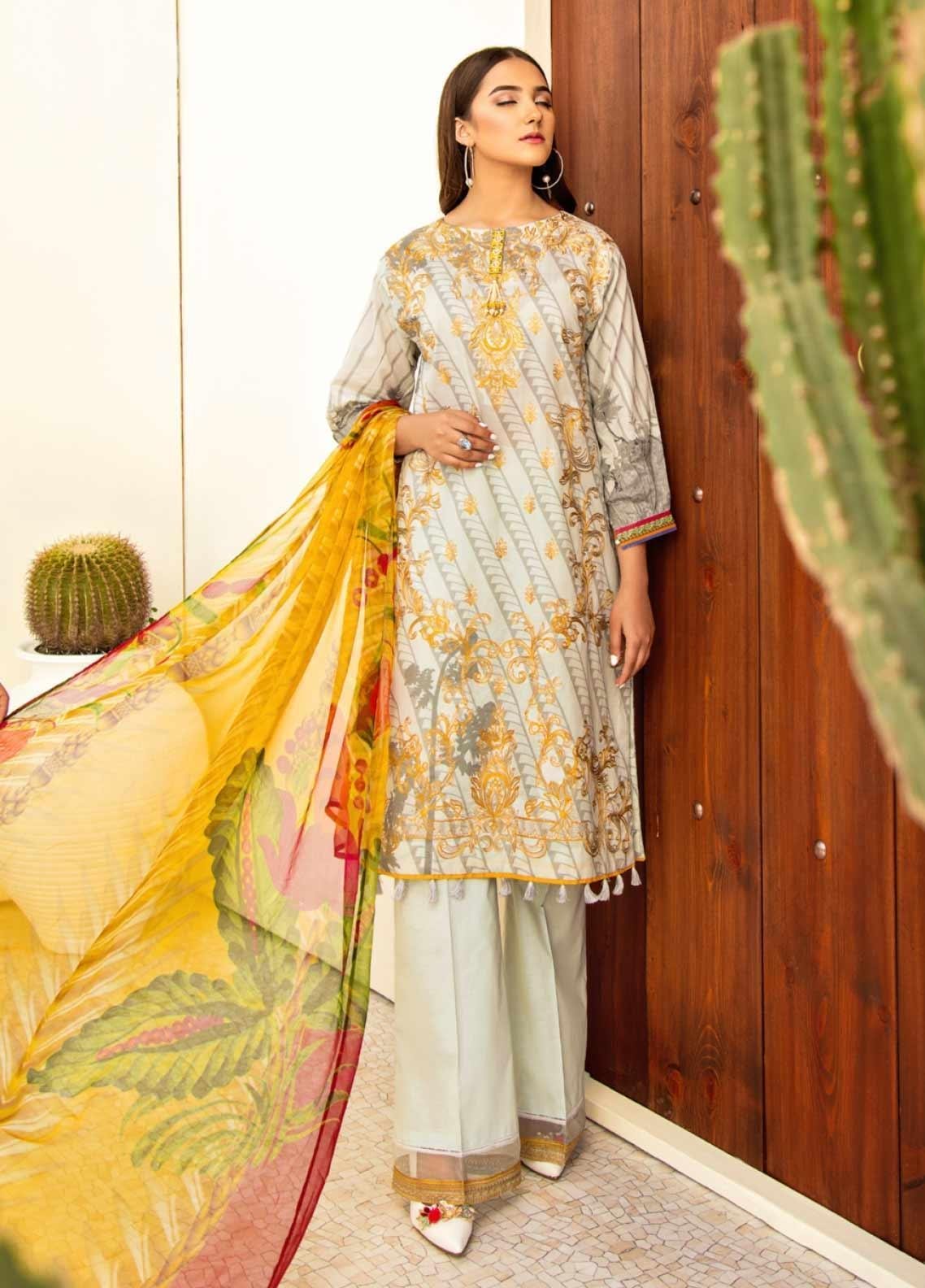 Iznik Embroidered Lawn 100% Original