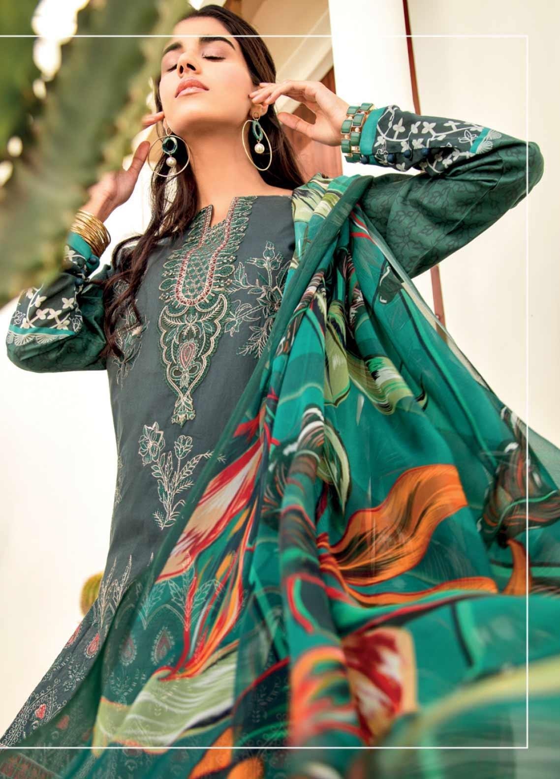 Iznik Embroidered Lawn 2020-100% Original Guaranteed