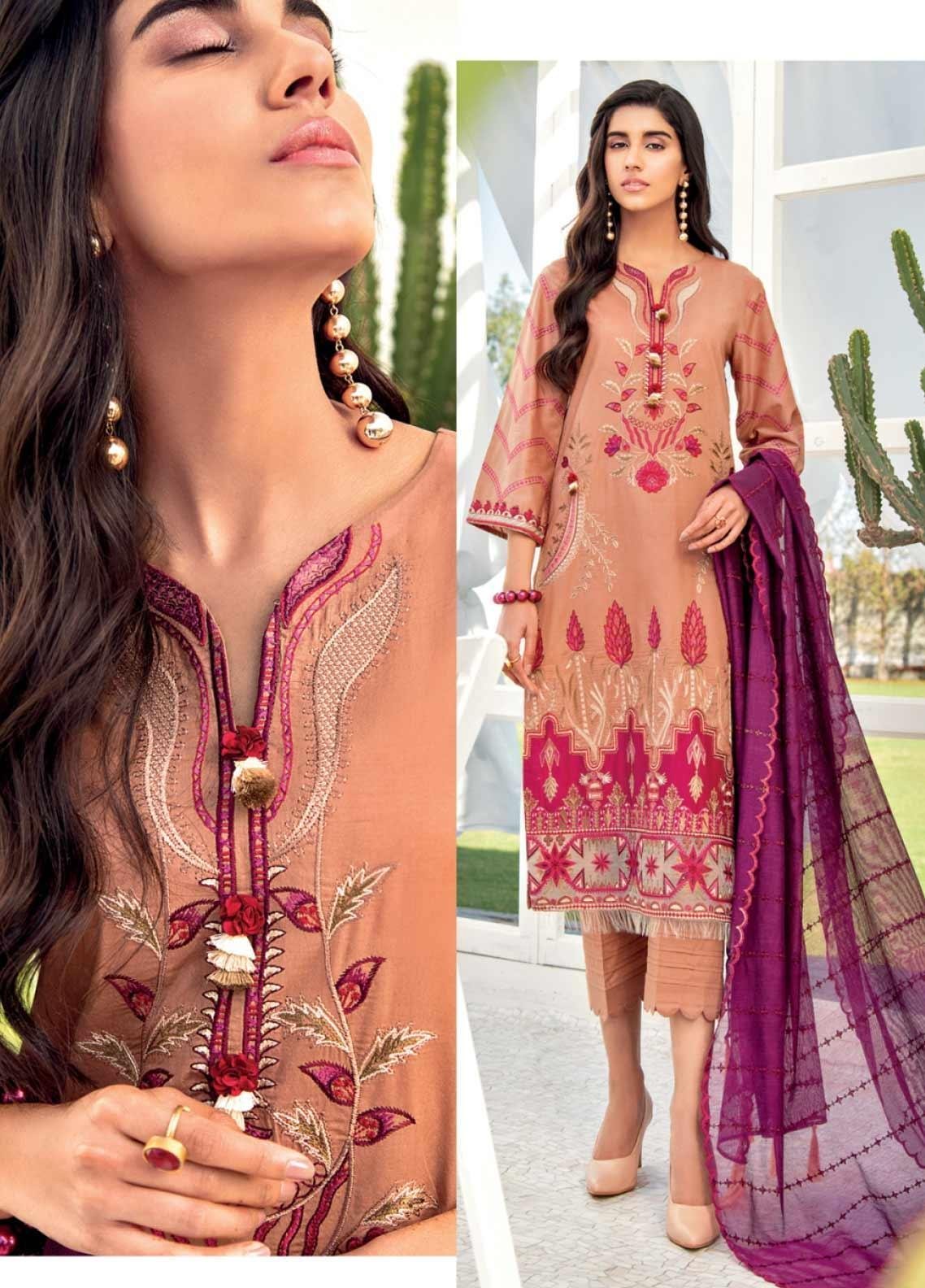 Iznik Embroidered Lawn 2020-100% Original Guaranteed