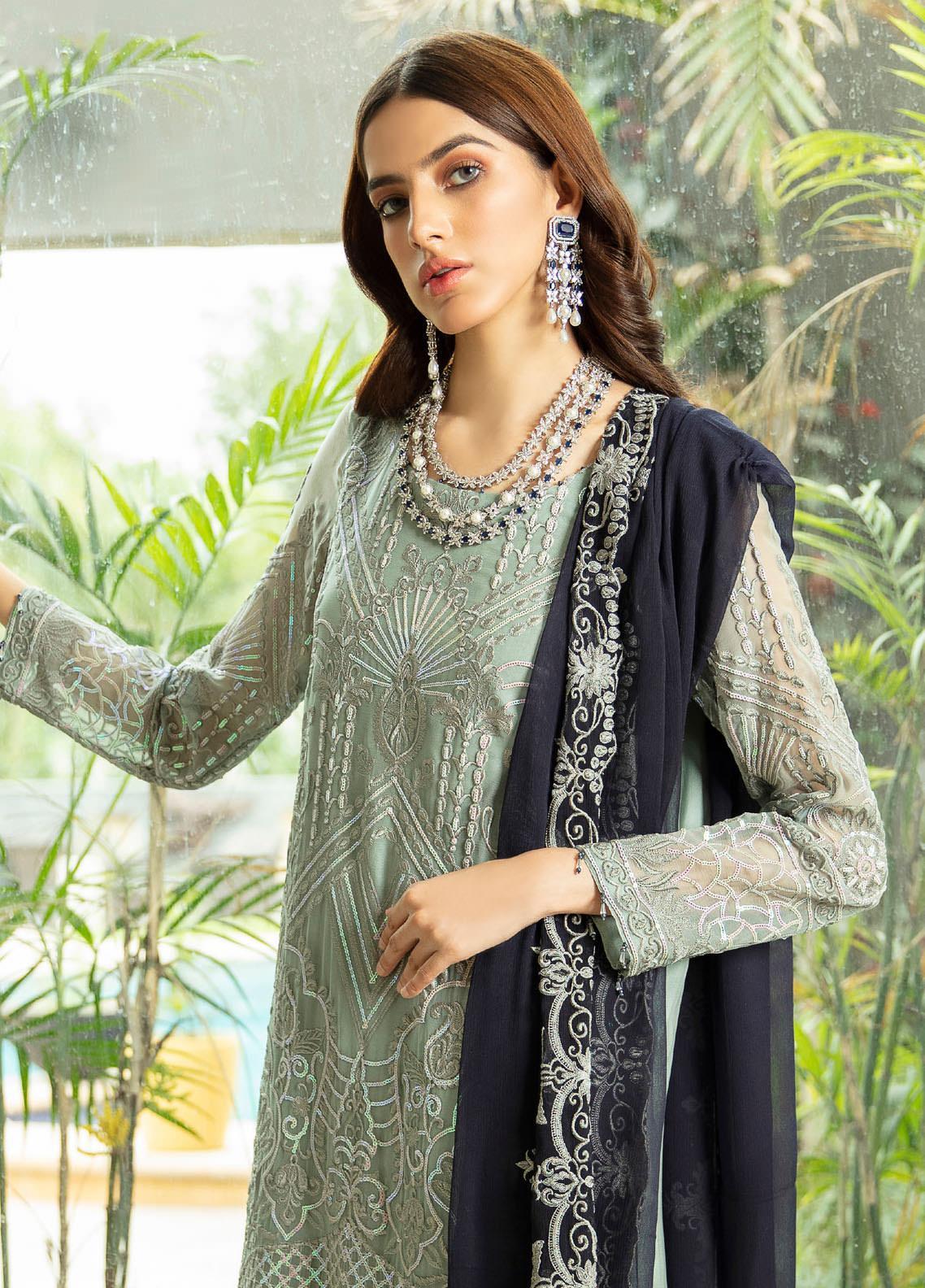 Jannan by Riaz Arts Festive Embroidered Chiffon Collection - 100% Original Guaranteed