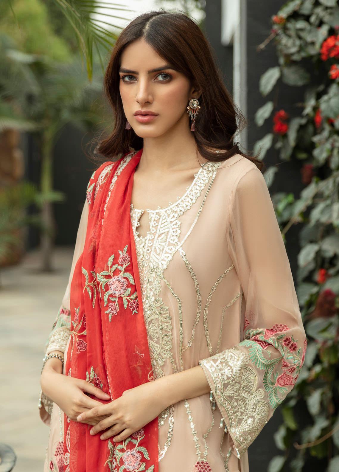 Jannan by Riaz Arts Festive Embroidered Chiffon Collection - 100% Original Guaranteed
