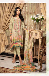 Johra Gulya  Embroidered Digital Printed Lawn-100% Original Guaranteed