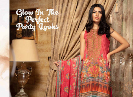 Johra Gulya  Embroidered Digital Printed Lawn-100% Original Guaranteed