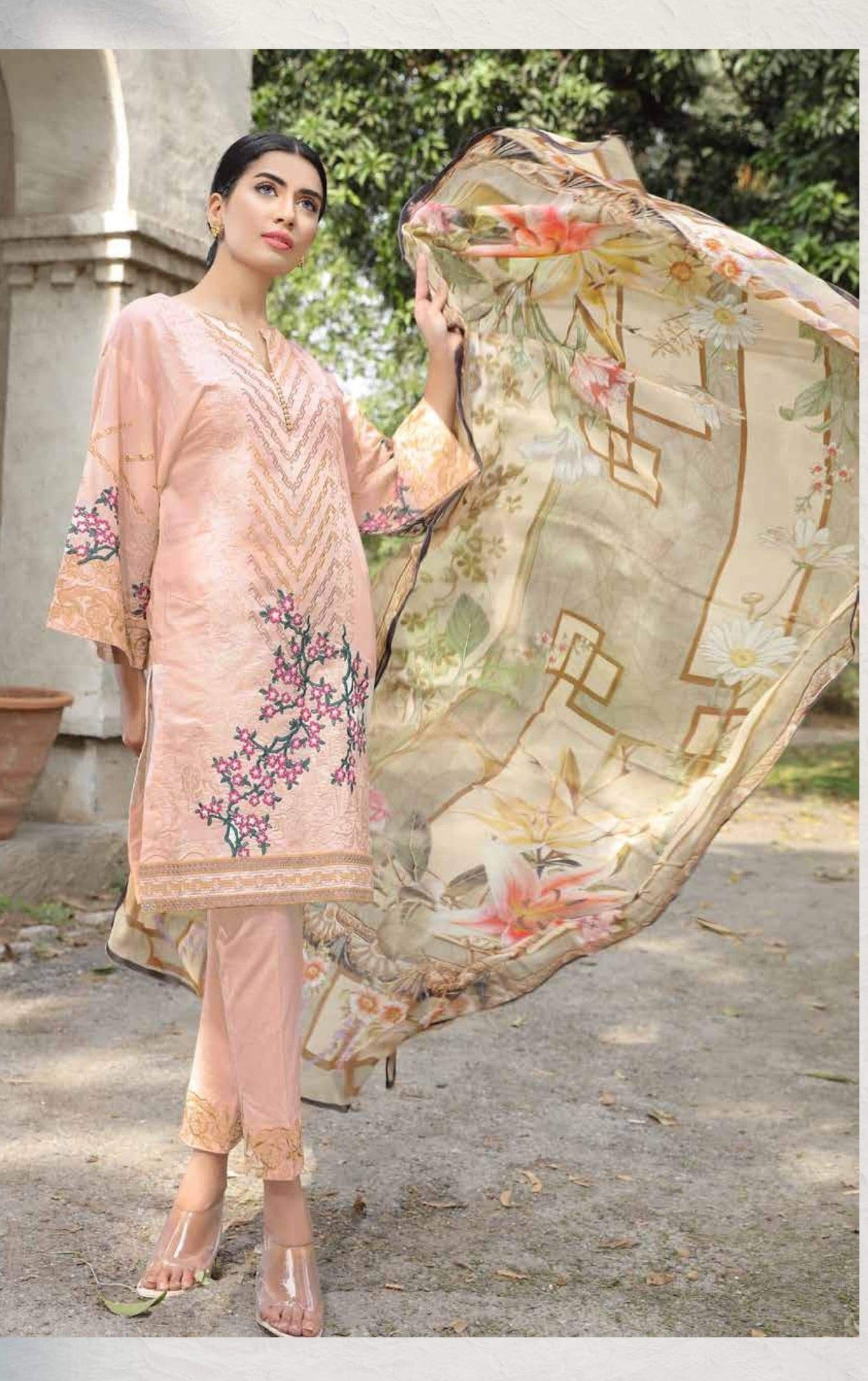 Johra Ajmi Embroidered Lawn Collection-100% Original Guaranteed