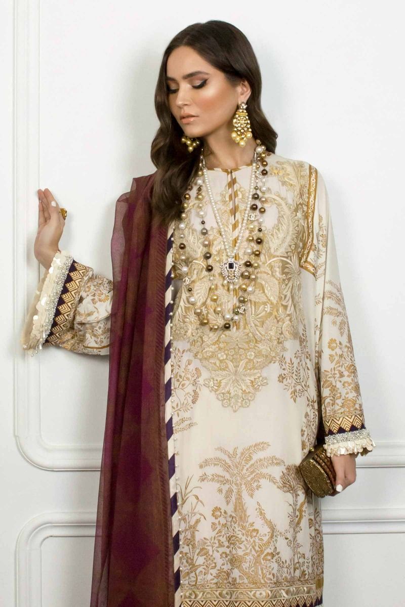 Sana Safinaz Muzlin Luxury Lawn-100% Original Guaranteed