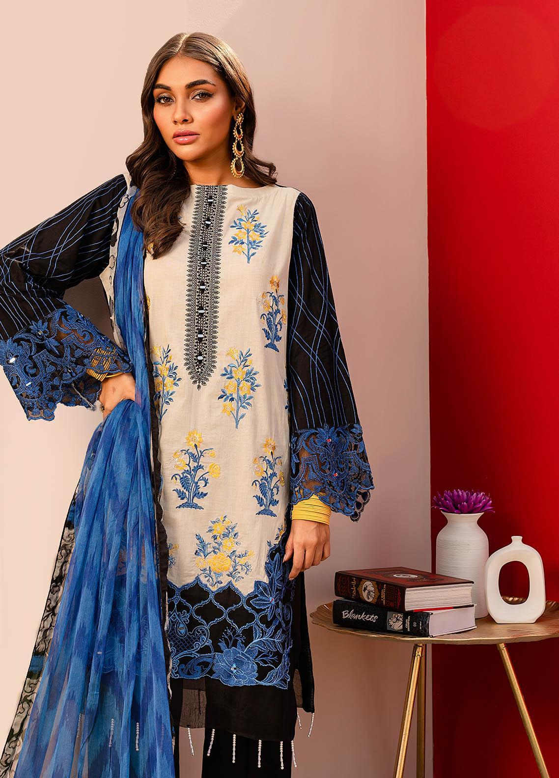 Nureh Lawn by Riaz Arts 100% Original