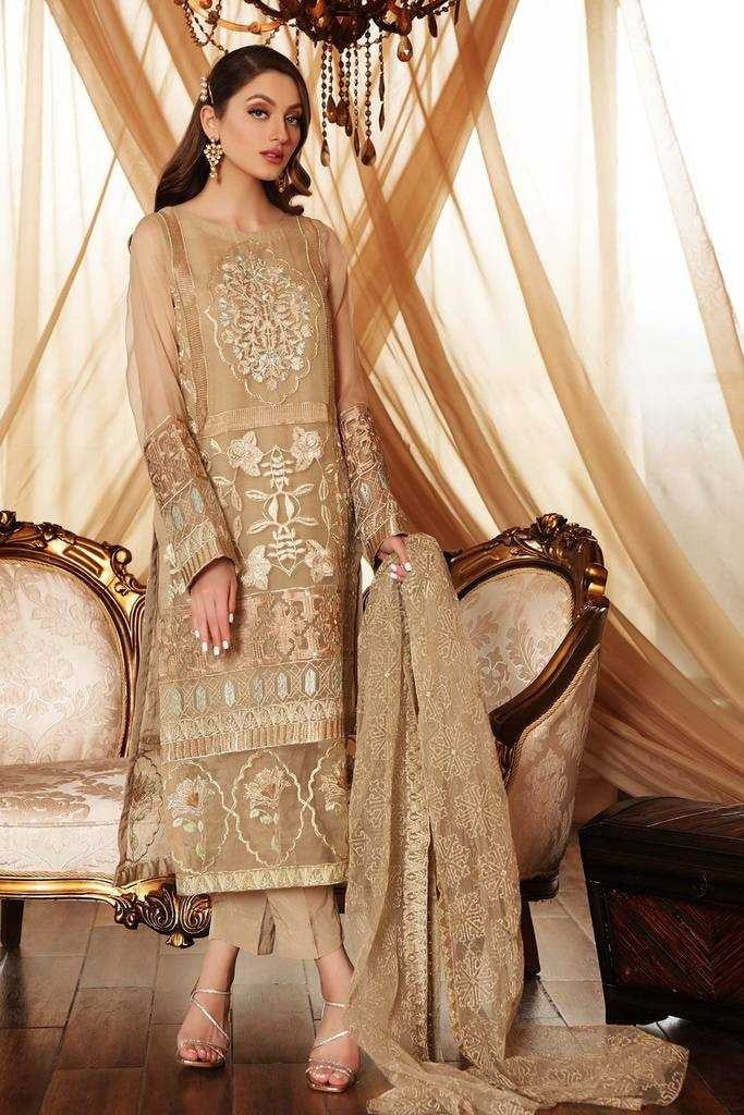 Charizma Chimmer Festive Chiffon Collection 2021-100% Original Guaranteed