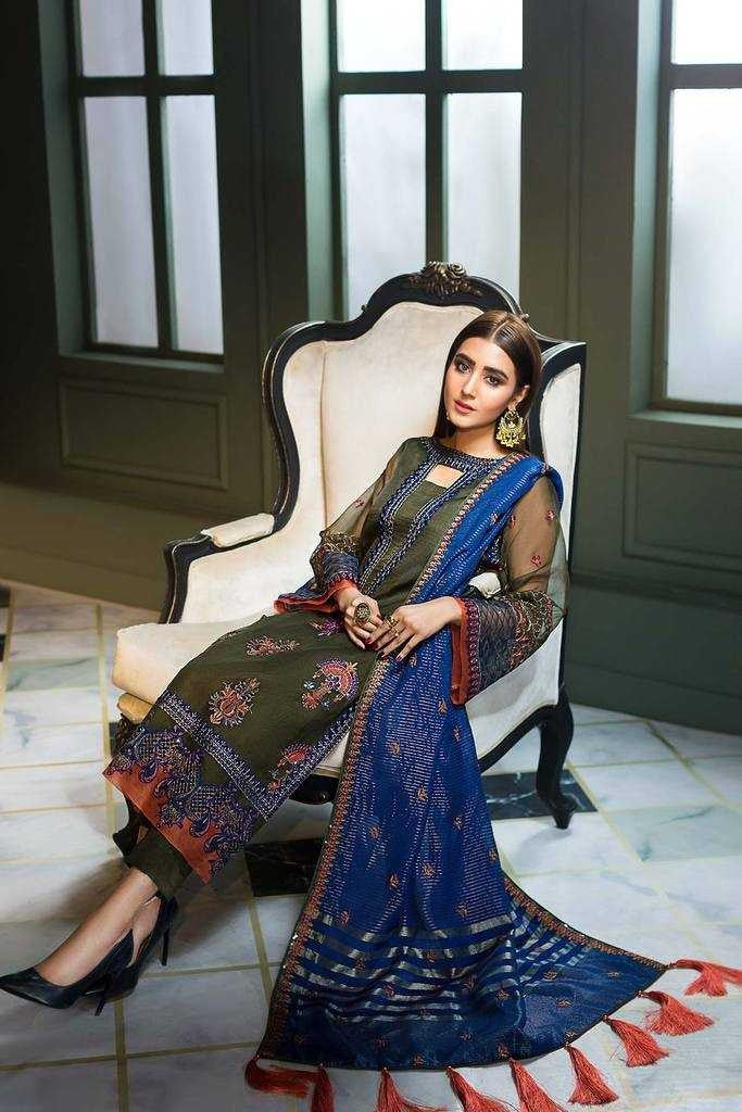 Charizma Chimmer Festive Chiffon Collection 2021-100% Original Guaranteed